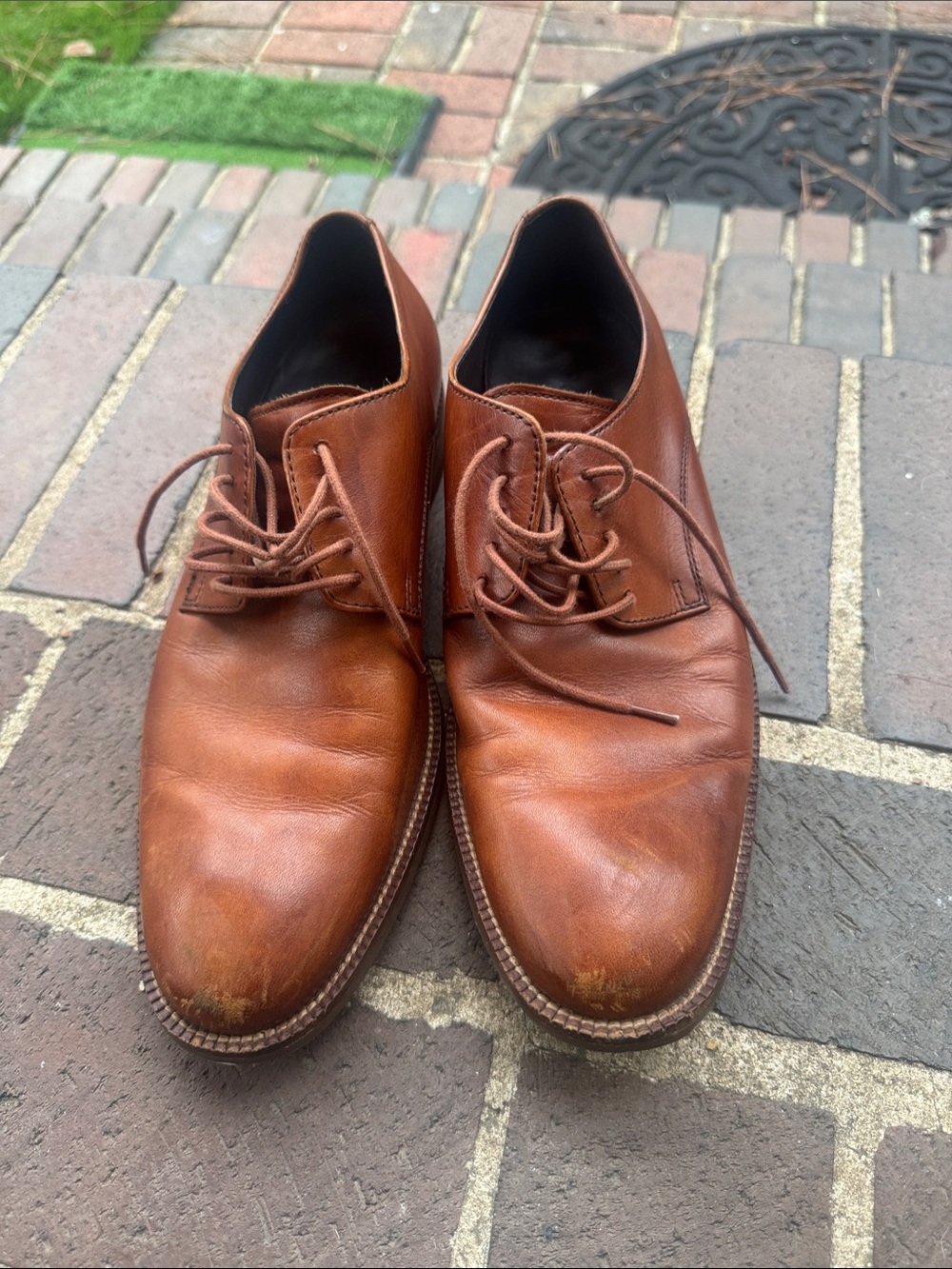 Cole Haan Nike Air Men’s Brown Leather Oxford Dress Shoes Size 8.5M